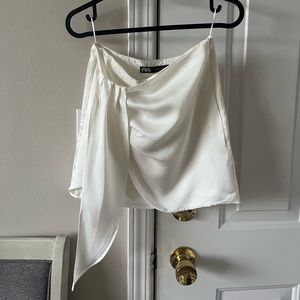 Zara satin petite skirt
